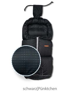   Aro tollal bélelt bővíthető Maxiflex lábzsák Fekete pöttyös