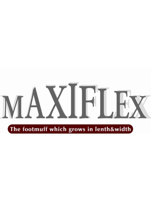 Aro tollal bélelt bővíthető Maxiflex lábzsák Fekete pöttyös