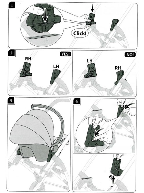 Inglesina Maxi-Cosi adapter Electa babakocsira (2022/2023)