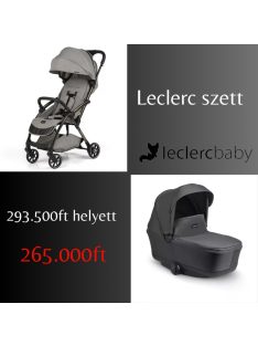   Leclerc Influencer Air könnyű sport babakocsi + fekete mózeskosár- Violet Grey