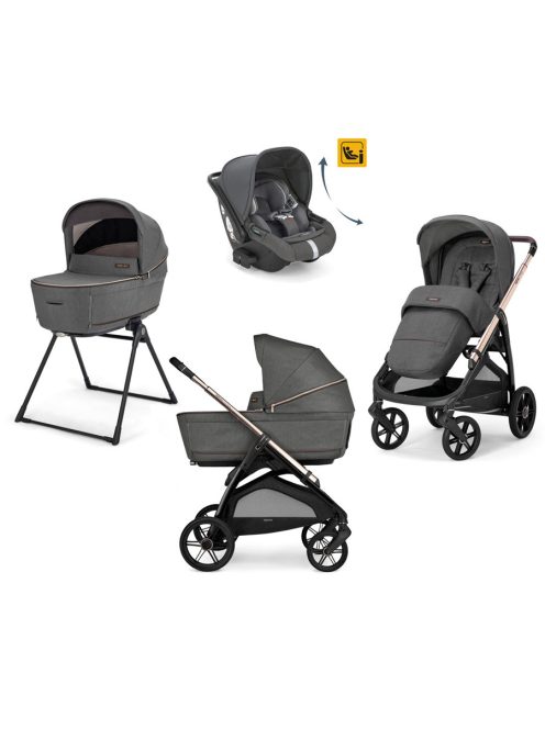 Új Inglesina Aptica Darwin Recline 4in1 Velvet Grey kombinált babakocsi