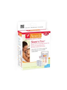   Anyatej tároló zacskók startcsomag, 20 db és plusz 2 db adapter