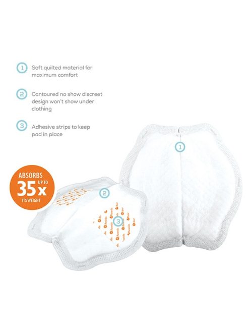 Diszkrét melltartó betét, egyszer használatos, MoistureGuard, 50 db