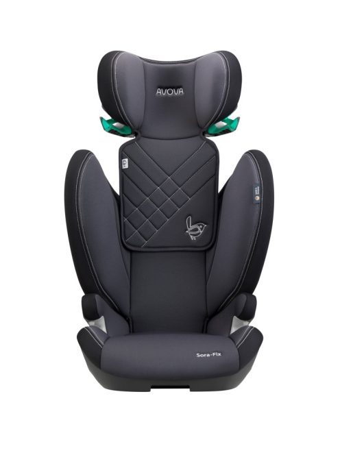 Autósülés Avova Sora-Fix Grey/Black, 100-150 cm