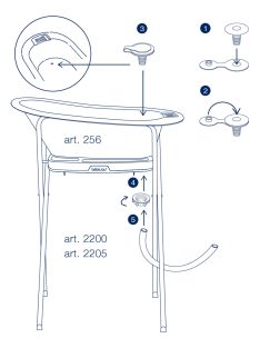 Vízleeresztő cső a Bébé-jou click babakádakhoz