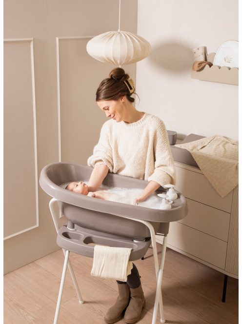 Click fém állvány kádra Bébé-Jou 103 cm Chalk Brown/Farm Friends