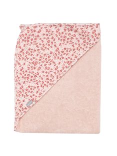   Frottír törülköző kapucnival 100% pamutból Bébé-Jou Leopard Pink