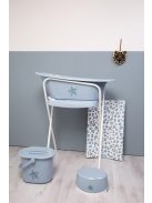 Muszlin huzat kis pelenkázó lapra Bébé-Jou Leopard Blue, 75x45 cm