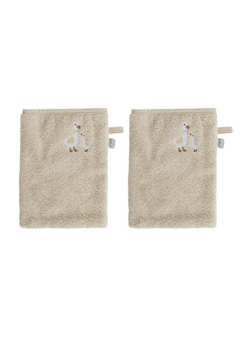 Frottír fürdő törlőkendő szett Bébé-Jou Dear Goose 2db