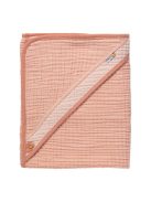 Muszlin kapucnis törülköző Pure Cotton Pink
