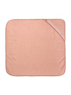 Muszlin kapucnis törülköző Pure Cotton Pink