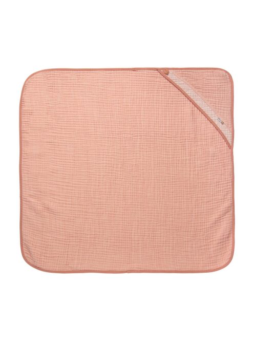Muszlin kapucnis törülköző Pure Cotton Pink