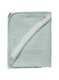 Muszlin kapucnis törülköző Pure Cotton Green