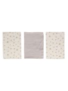 Muszlin törlőkendő bambusszal Bébé-Jou Fabulous Wish Grey 3ks