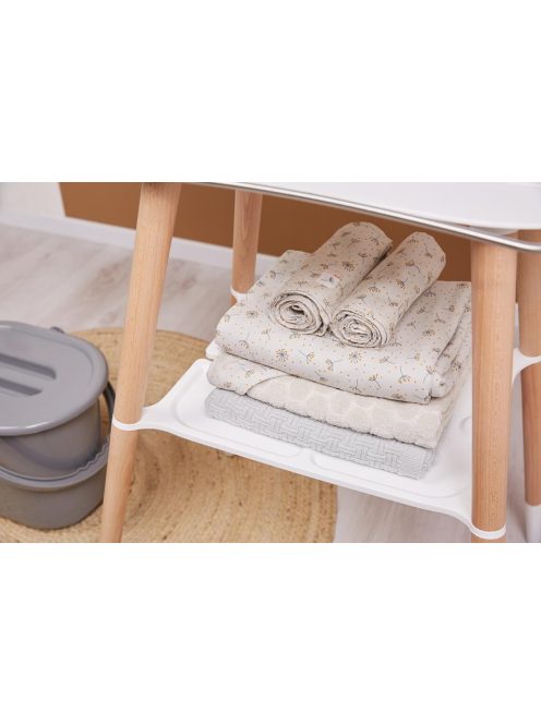 Muszlin törlőkendő bambusszal Bébé-Jou Fabulous Wish Grey 3ks