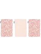 Muszlin törlőkendő bambusszal Bébé-Jou Leopard Pink 3ks