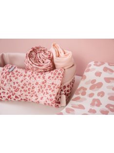 Muszlin törlőkendő bambusszal Bébé-Jou Leopard Pink 3ks