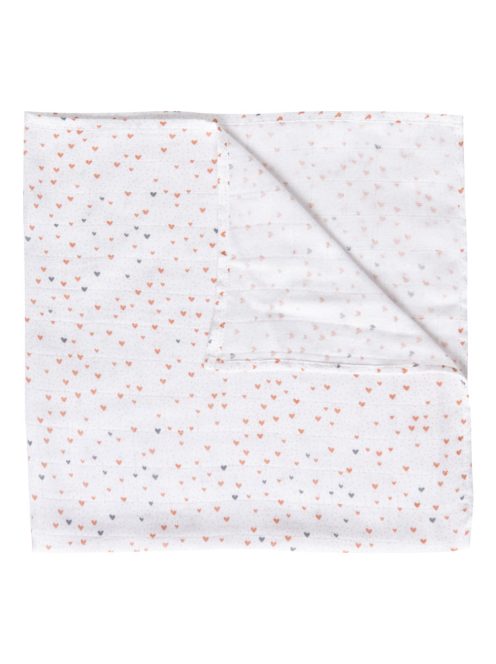 Muszlin pelenka 70 x 70 cm szett 3 db Fabulous Hearts