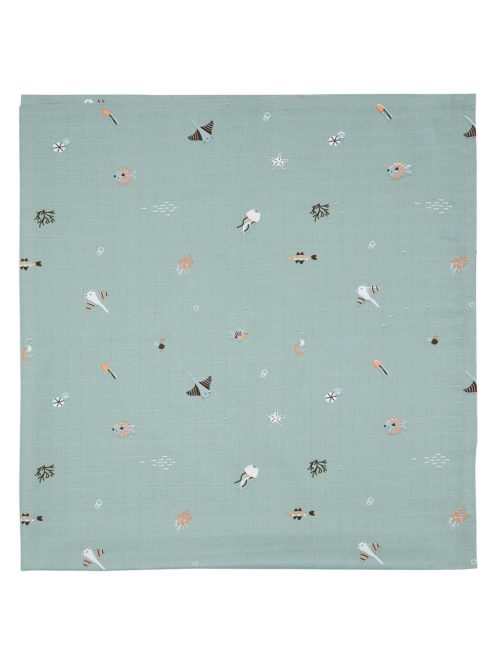 Muszlin pelenka 110x110 cm Ocean Vibes