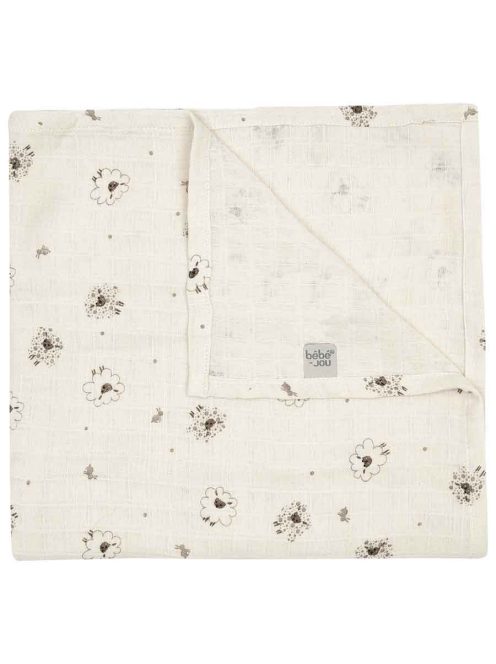 Muszlin pelenka 110 × 110 cm Tiny Sheep