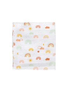 Muszlin arctörlő kendő 3 db csomagolásban Rainbow Sky