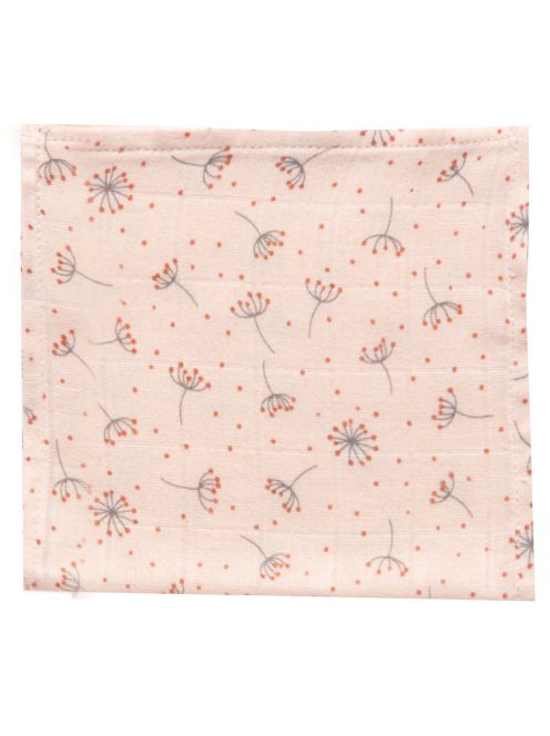 Muszlin arctörlő kendő 3 db csomagolásban Fabulous Wish Pink