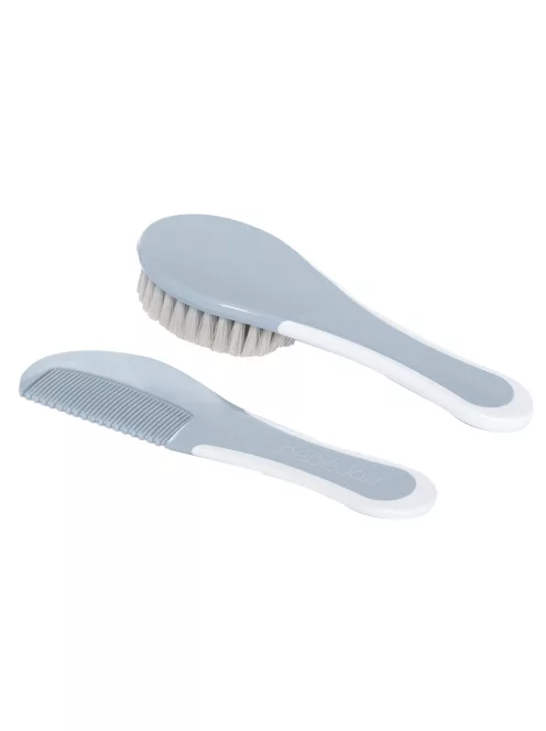 Hajkefe és fésű Bébé-Jou Celestial Blue természetes sörtével