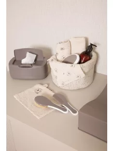   Hajkefe és fésű Bébé-Jou Chalk Brown természetes sörtével