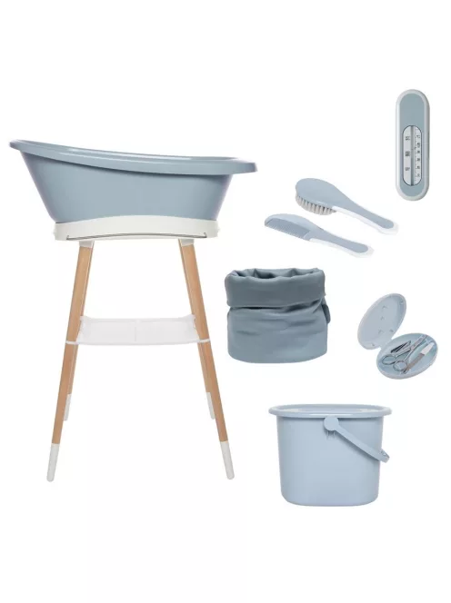Fürdétö szett Bébé-jou Sense 7 részes Celestial Blue textil kosárral