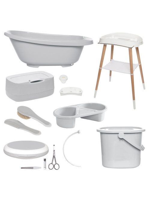 Digitális fürdétö szett Bébé-jou Sense Plus 8 részes Light Grey