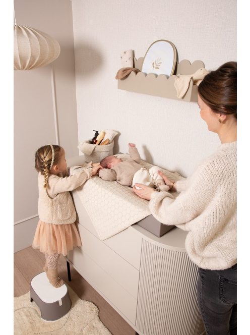 Ovális fürdőszobai fellépő Bébé-Jou Grow Chalk Brown