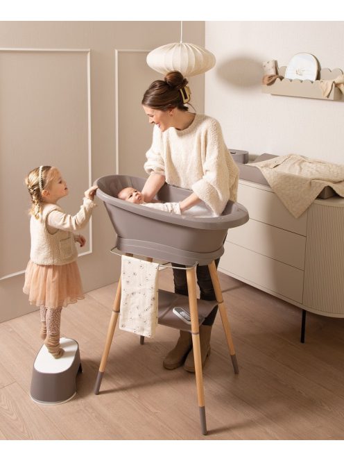 Ovális fürdőszobai fellépő Bébé-Jou Grow Chalk Brown