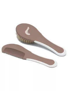   Hajkefe és fésű Bébé-Jou Dear Goose természetes sörtével