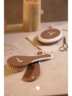   Hajkefe és fésű Bébé-Jou Dear Goose természetes sörtével