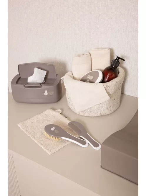 Hajkefe és fésű Bébé-Jou Miffy and Friends természetes sörtével