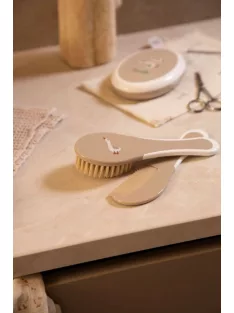   Hajkefe és fésű Bébé-Jou Soft Spring természetes sörtével