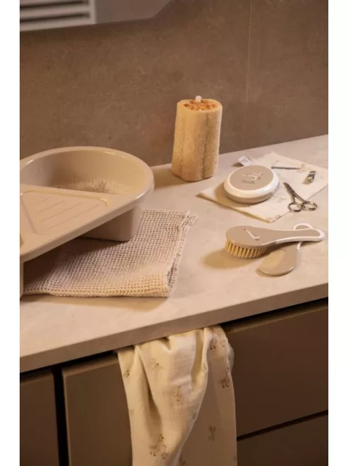 Hajkefe és fésű Bébé-Jou Soft Spring természetes sörtével