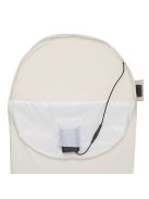 Fűtött steppelt pelenkázólap Quilted Waves hullámok, krémfehér