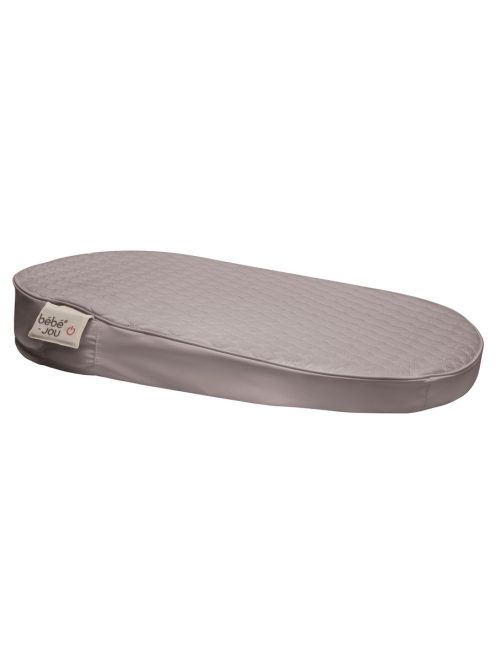 Fűtött steppelt pelenkázólap Quilted Waves hullámok, Chalk Brown