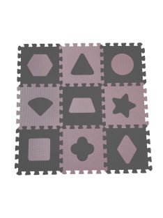   Baby Dan Puzzle habszivacs játszószőnyeg Geometriai formák, Rose 90x90 cm