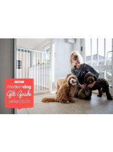   DogSpace Charlie extra magas  kapu 62-107cm, csavarozható, fehér fém