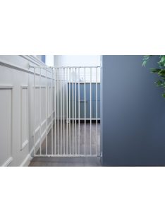   DogSpace Charlie extra magas  kapu 62-107cm, csavarozható, fehér fém