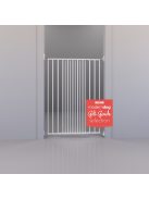 DogSpace Charlie extra magas  kapu 62-107cm, csavarozható, fehér fém