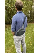 On-the-go Bag Army Grey crossbody pelenkázótáska