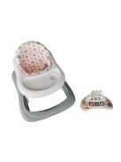 Babydan Baby Walker összecsukható baba járóka, játéktálcával, rózsaszín