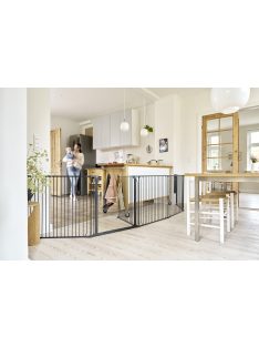 Univerzális térkorlát BabyDan CombiFit XXL, fekete