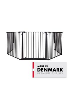 Univerzális térkorlát BabyDan CombiFit XXL, fekete