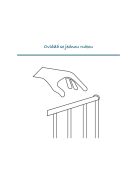 Univerzális térkorlát BabyDan CombiFit XXL, fekete