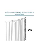 Univerzális térkorlát BabyDan CombiFit XXL, fekete