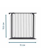BabyDan ajtónyitós modul CombiFit/ Carl rácsokhoz, 72 cm, fekete